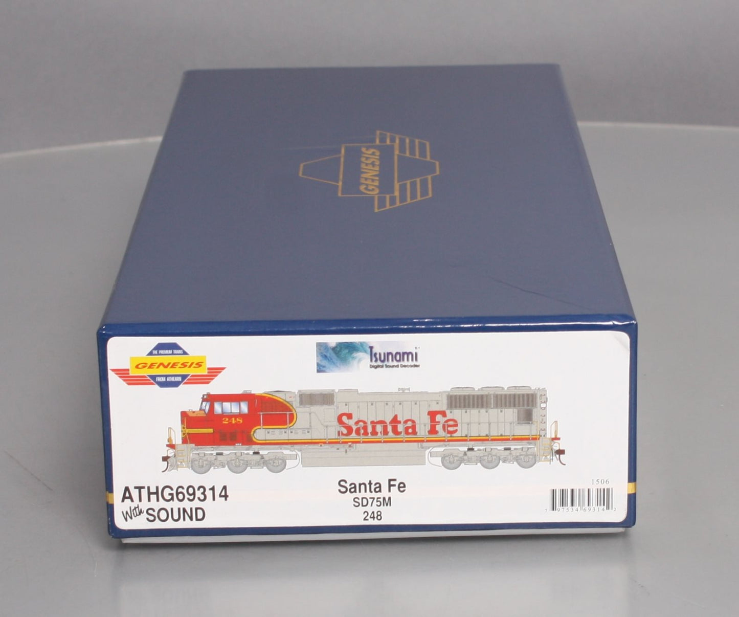 Athearn G69314 HO Santa Fe  SD75M Diesel Locomotive w/DCC & Sound #248