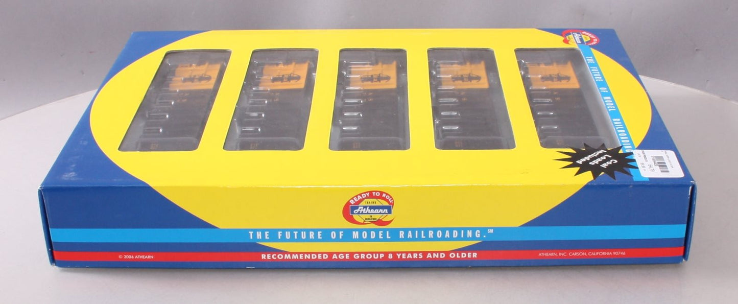 Athearn 94459 HO Santa Fe 50' Thrall High-Side Coal Gondola Pack (5-Car Set)