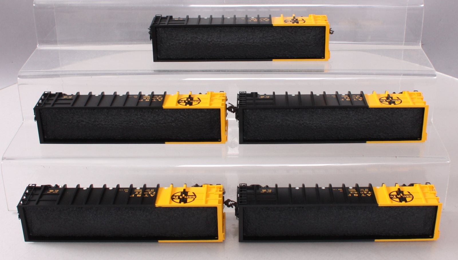 Athearn 94459 HO Santa Fe 50' Thrall High-Side Coal Gondola Pack (5-Car Set)