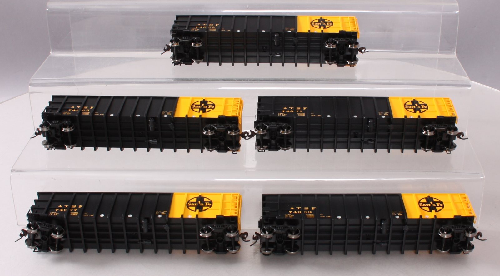 Athearn 94459 HO Santa Fe 50' Thrall High-Side Coal Gondola Pack (5-Car Set)