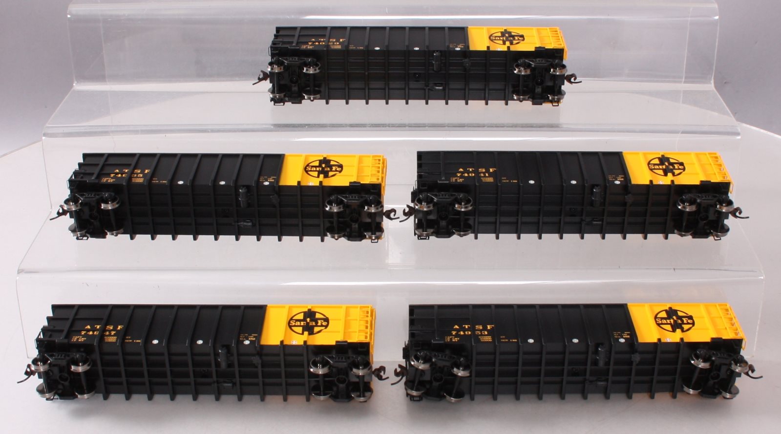 Athearn 94458 HO Santa Fe 50' Thrall High-Side Coal Gondolas (Set of 5)