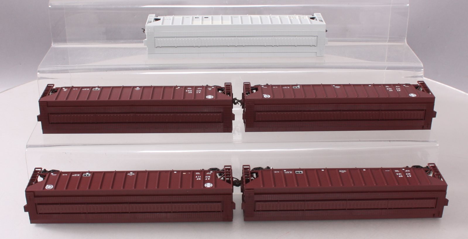 Athearn 72389 HO Santa Fe 54' PS Covered Hopper Pack (Pack of 5)
