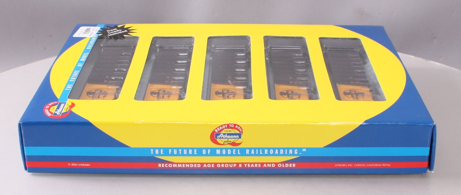 Athearn 94457 HO Santa Fe 50' Thrall High-Side Coal Gondolas (Set