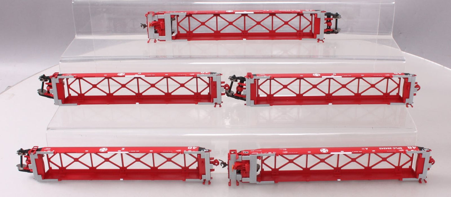 Athearn 91110 HO Santa Fe Maxi III Well Cars #SFLC 254243 (Set of 5)