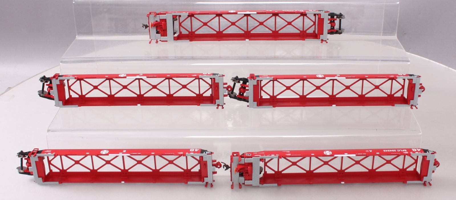 Athearn 91110 HO Santa Fe Maxi III Well Cars #SFLC 254243 (Set of 5)