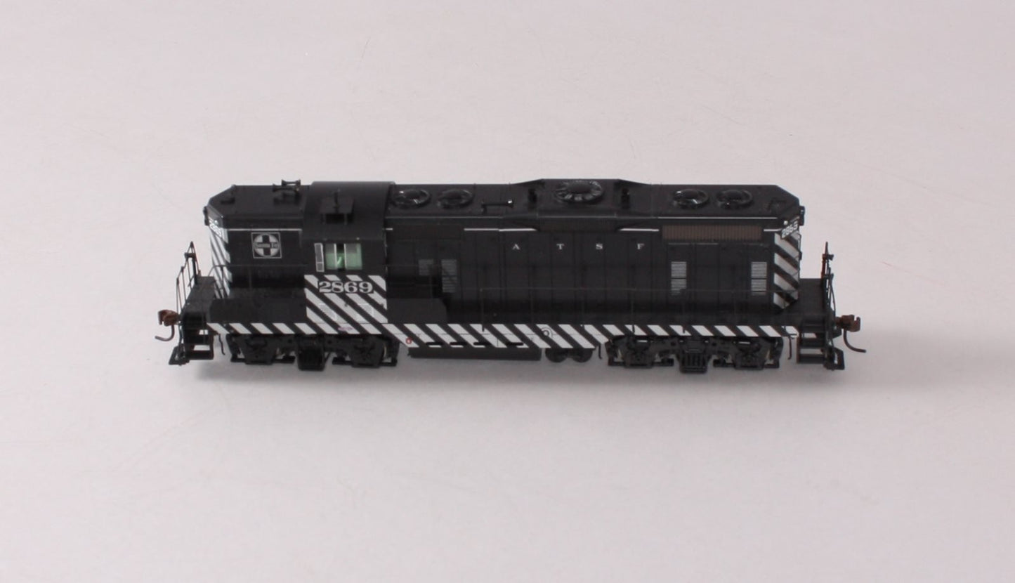 Athearn G62432 HO Santa Fe GP7 Zebra Diesel Locomotive #2869