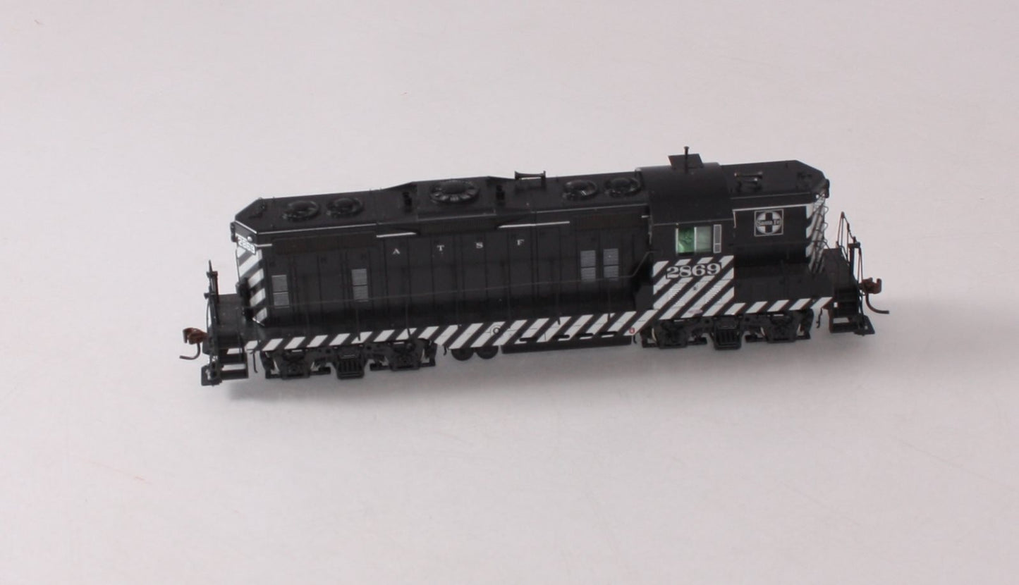 Athearn G62432 HO Santa Fe GP7 Zebra Diesel Locomotive #2869