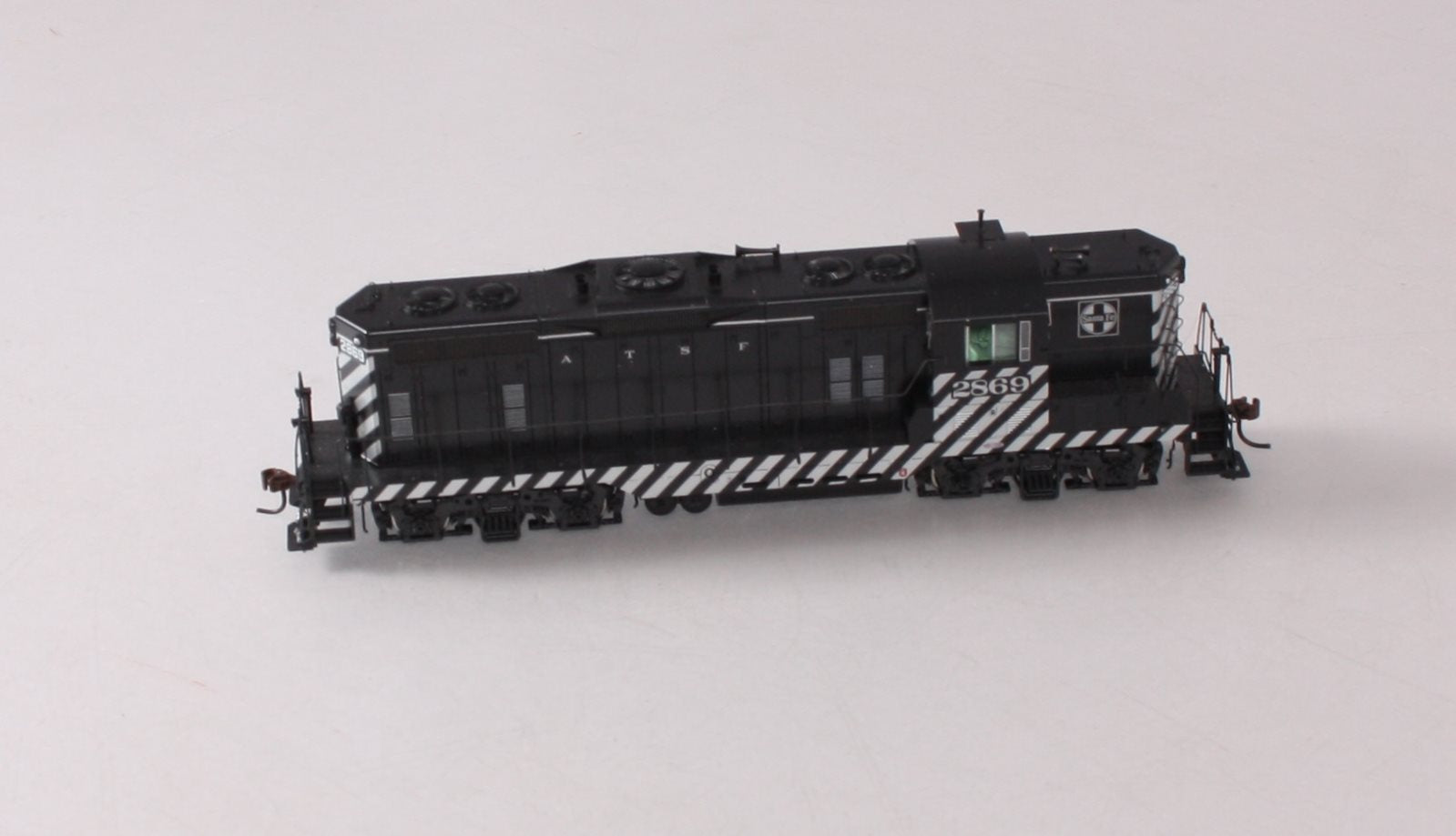 Athearn G62432 HO Santa Fe GP7 Zebra Diesel Locomotive #2869