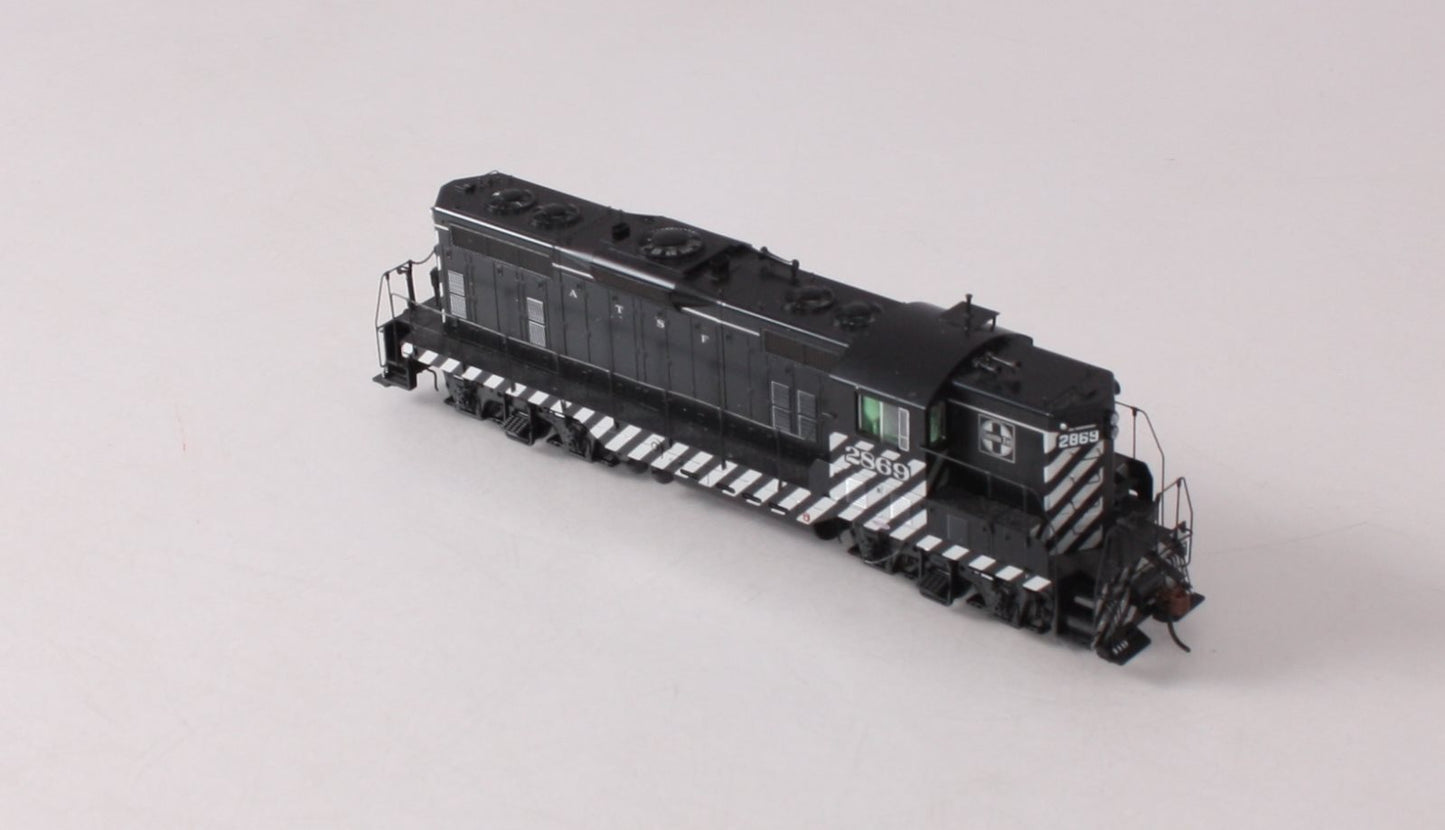 Athearn G62432 HO Santa Fe GP7 Zebra Diesel Locomotive #2869