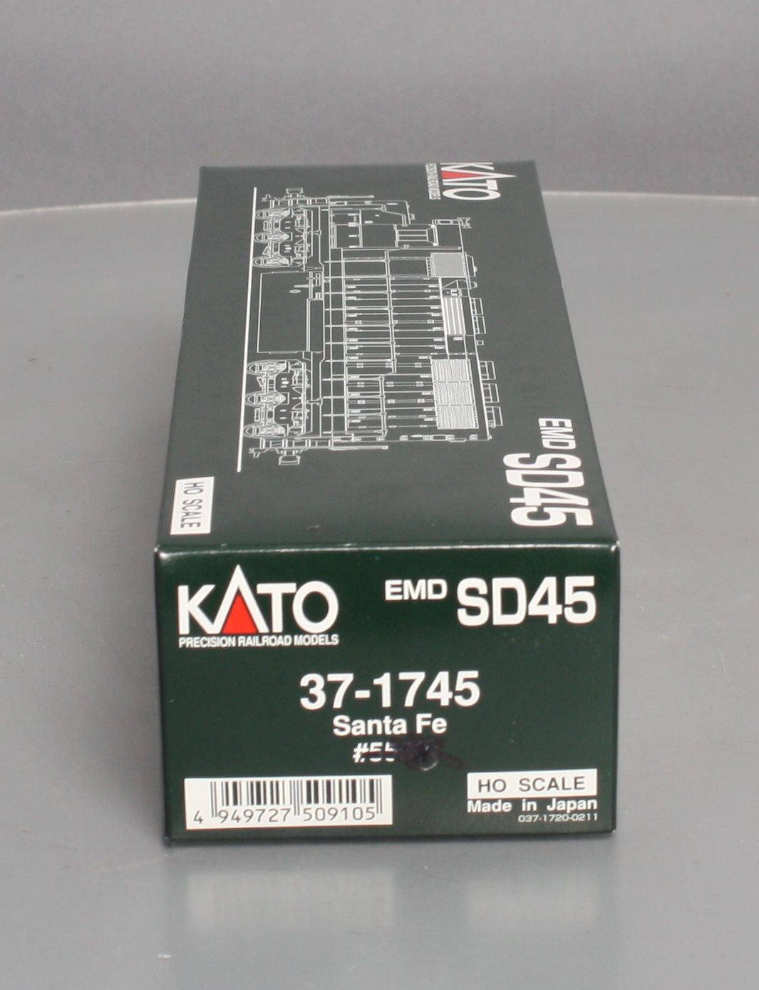 Kato 37-1745 HO Scale Santa Fe EMD SD45 Diesel Locomotive #5592