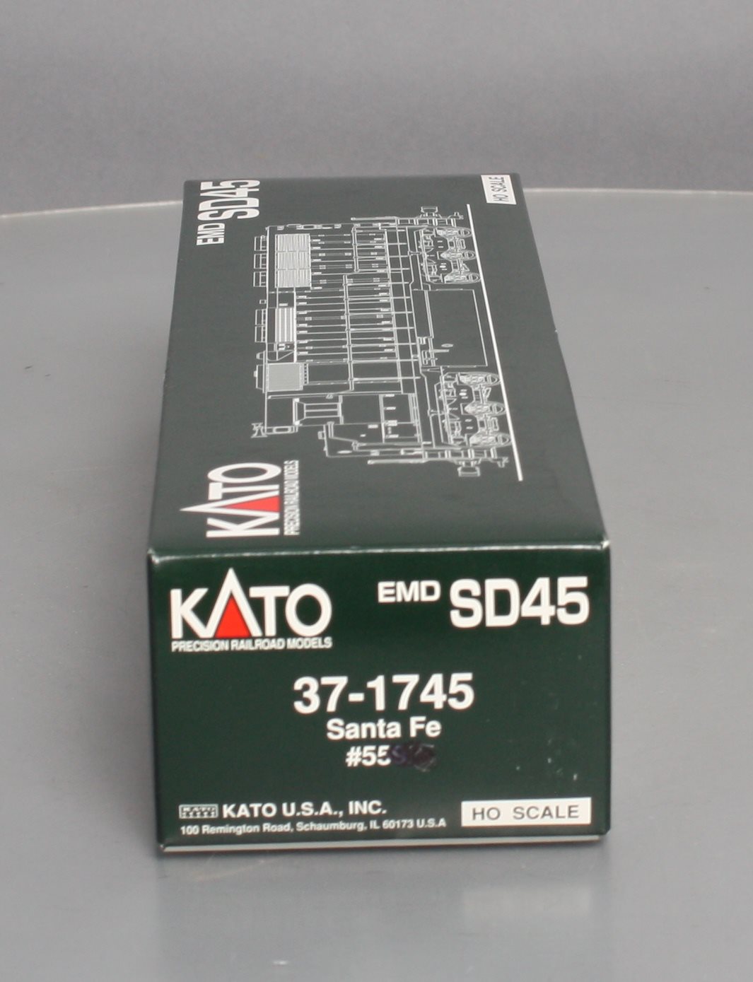 Kato 37-1745 HO Scale Santa Fe EMD SD45 Diesel Locomotive #5592