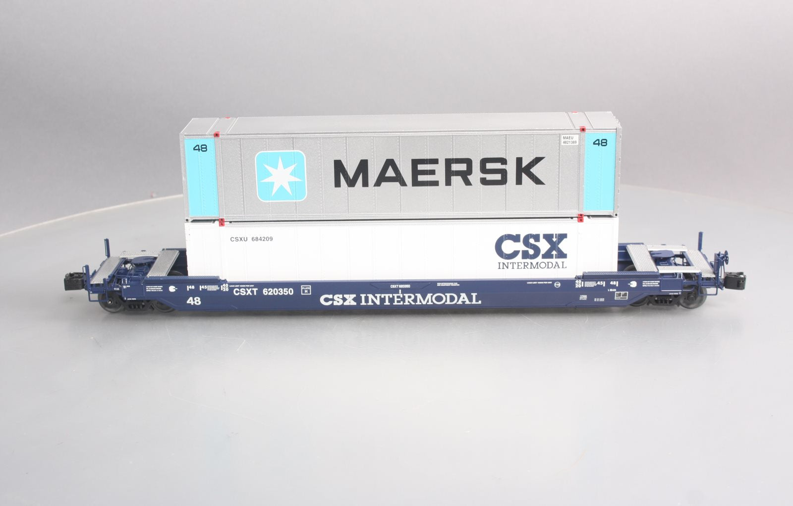 Lionel 6-17588 CSX Husky Stack Flatcar w/ Maersk Container EX