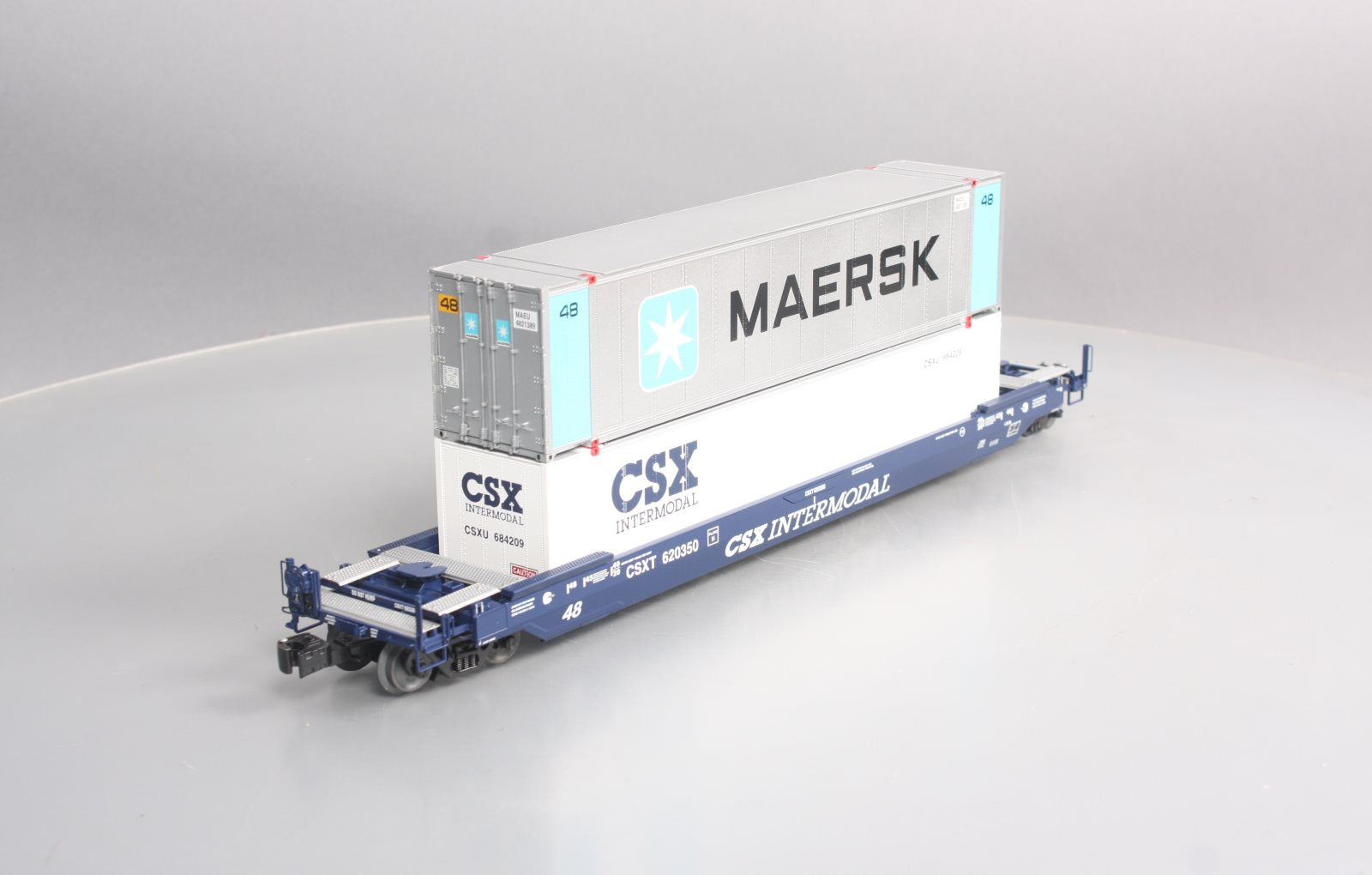 Lionel 6-17588 CSX Husky Stack Flatcar w/ Maersk Container EX