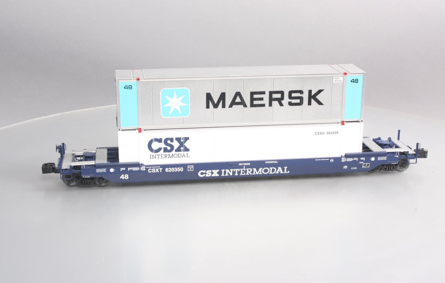 Lionel 6-17588 CSX Husky Stack Flatcar w/ Maersk Container EX