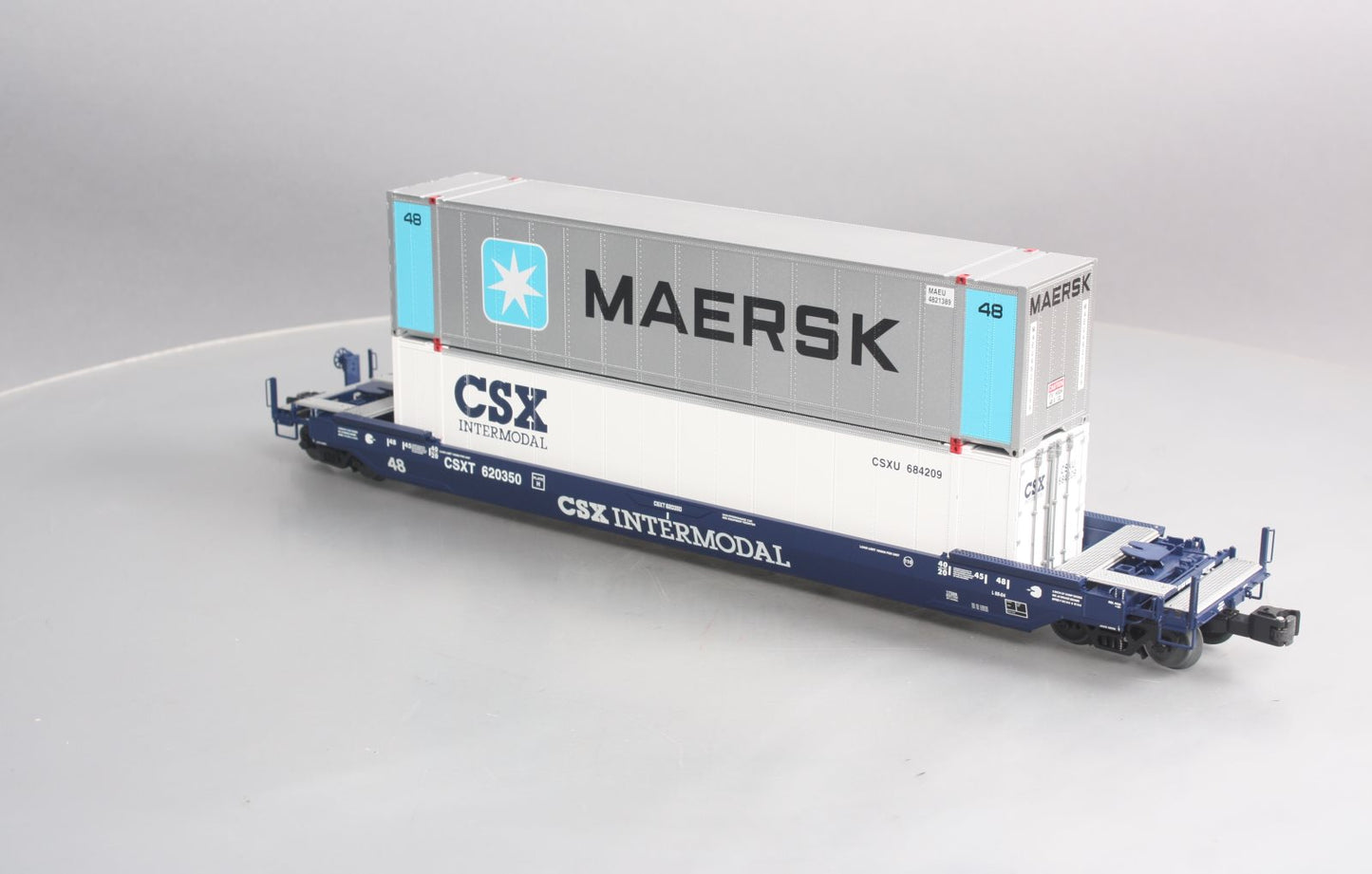 Lionel 6-17588 CSX Husky Stack Flatcar w/ Maersk Container EX