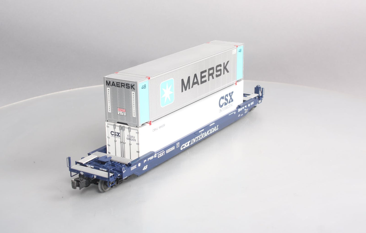 Lionel 6-17588 CSX Husky Stack Flatcar w/ Maersk Container EX