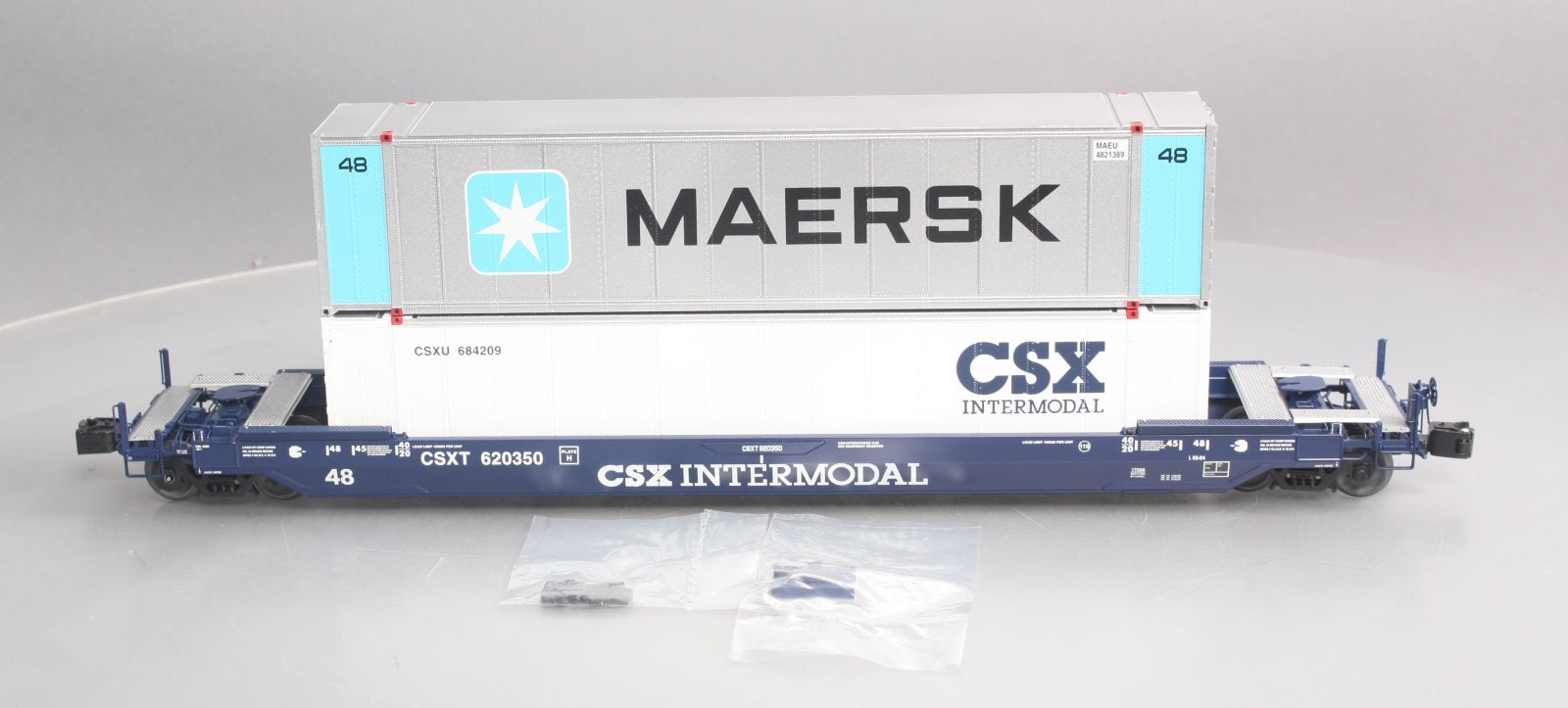 Lionel 6-17588 CSX Husky Stack Flatcar w/ Maersk Container EX