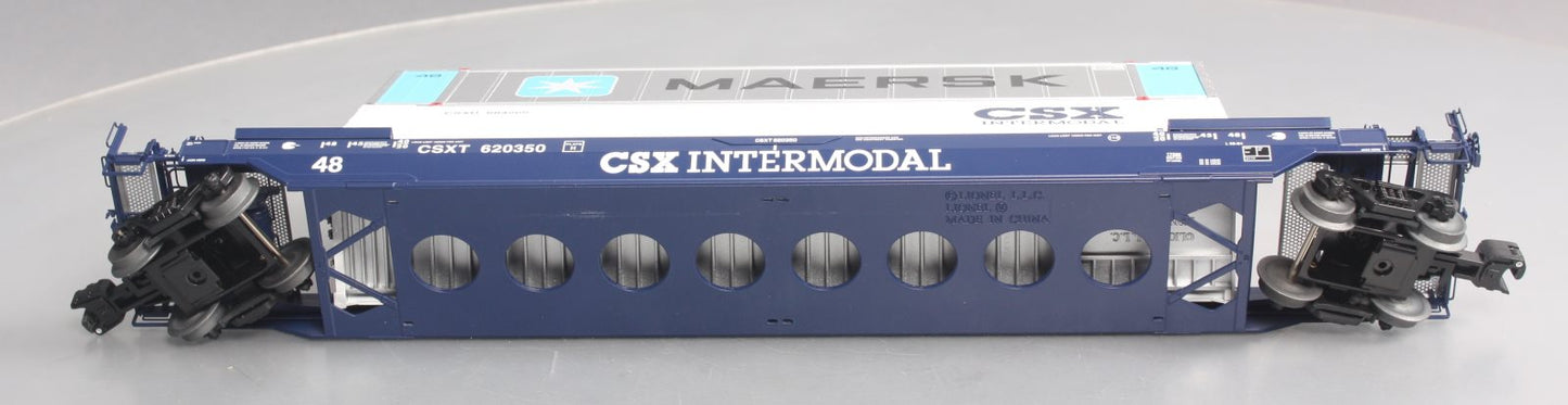 Lionel 6-17588 CSX Husky Stack Flatcar w/ Maersk Container EX
