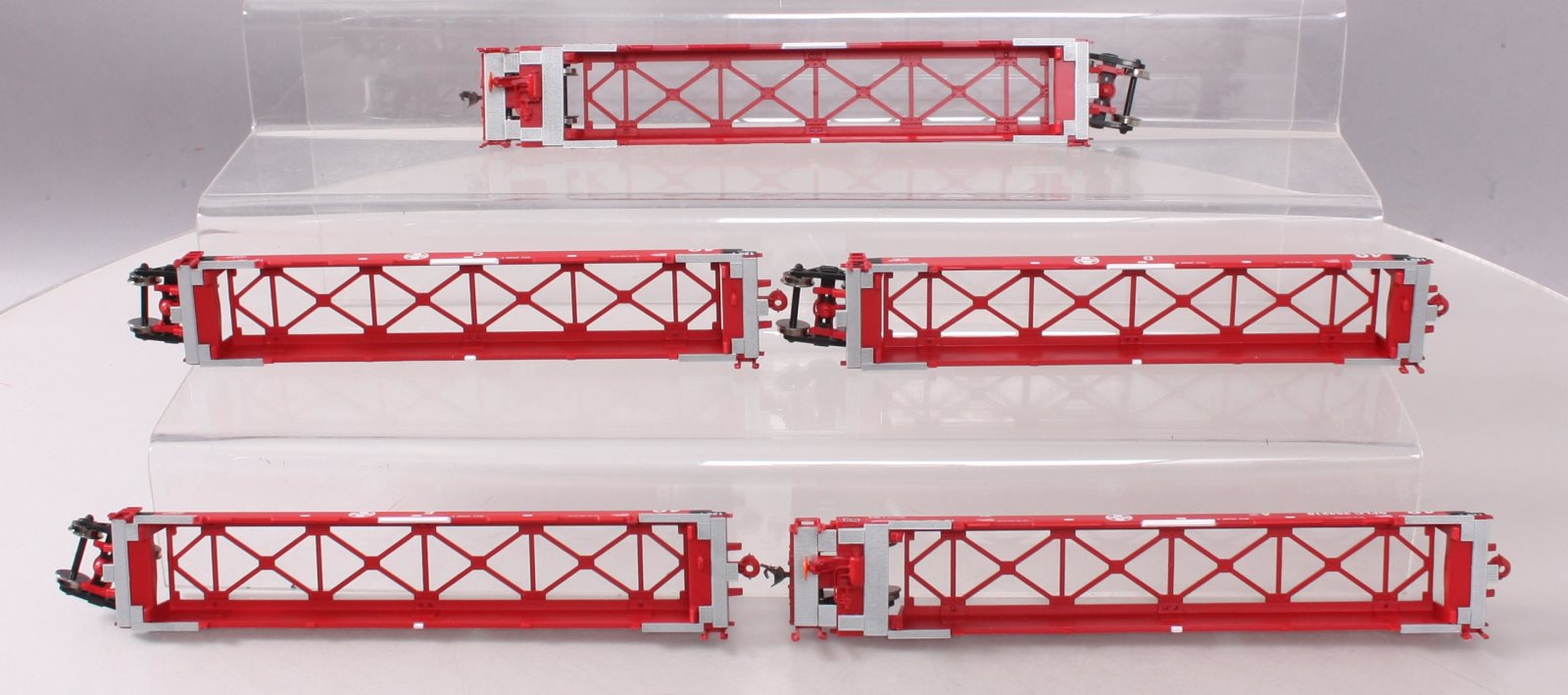Athearn 91109 HO Santa Fe Maxi III Well Cars #SFLC 254218 (Pack of 5)