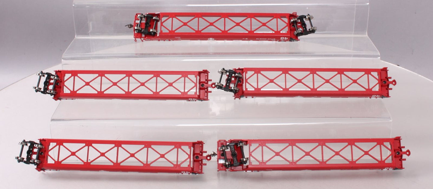 Athearn 91109 HO Santa Fe Maxi III Well Cars #SFLC 254218 (Pack of 5)