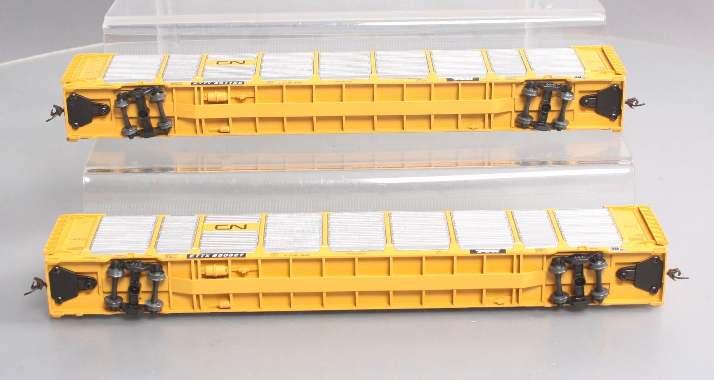 Walthers 932-24864 HO Scale CN Thrall 89' Tri-Level Auto Carriers (Set of 2)