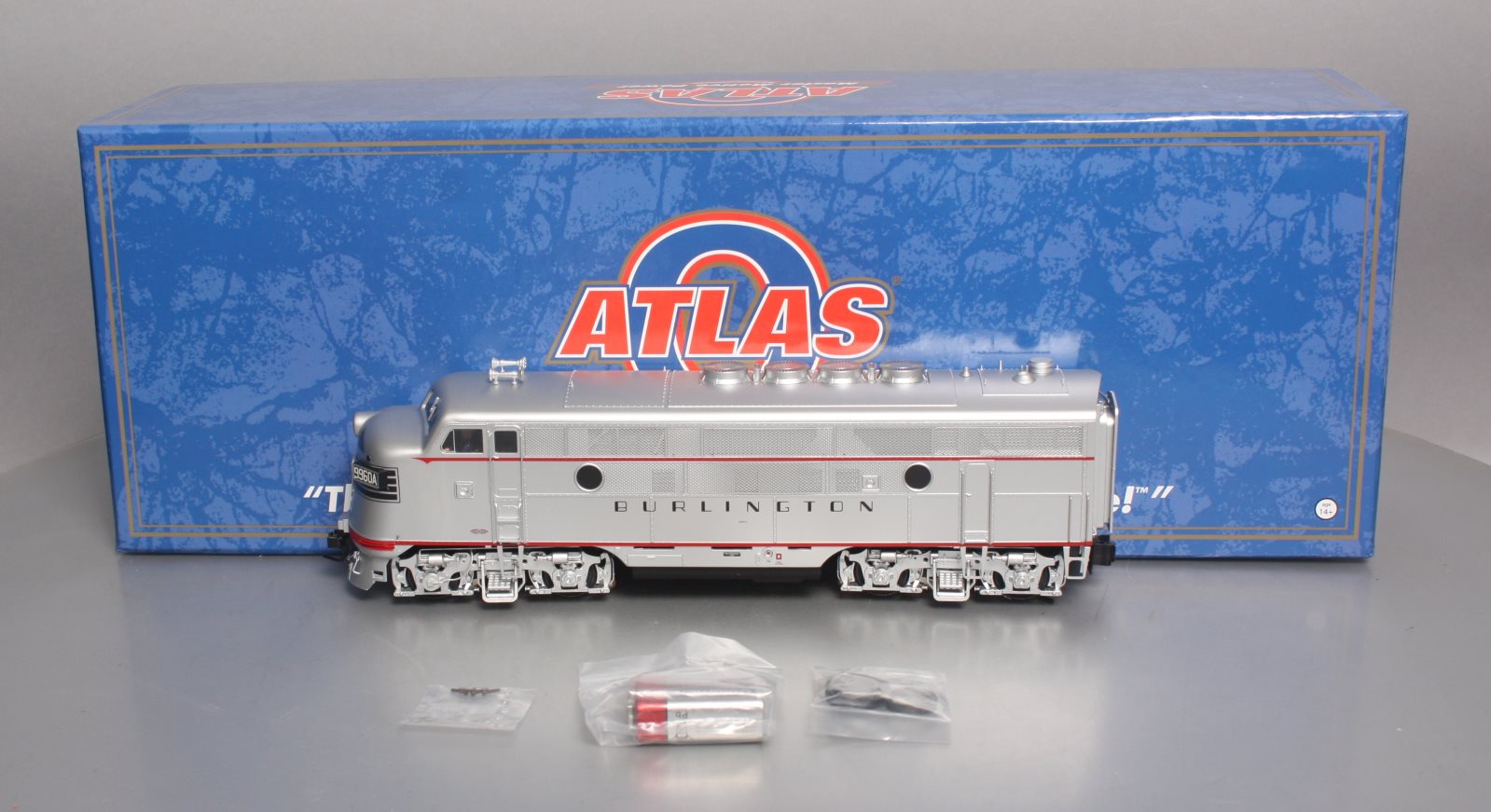 Atlas 1640-1 O CB&Q F3 A Diesel Locomotive w/TMCC #9960A - 3-Rail