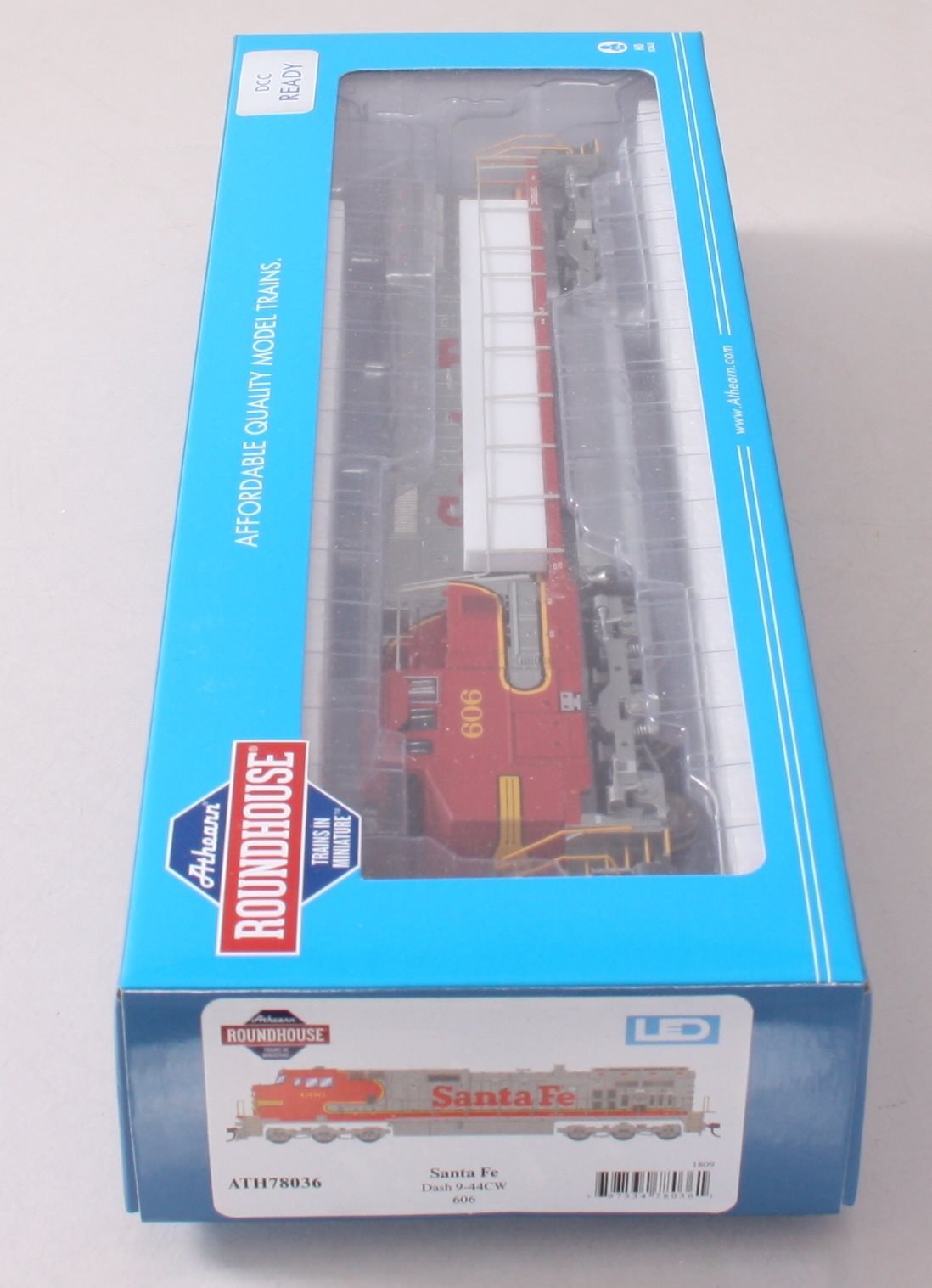 Roundhouse 78036 HO Scale Santa Fe ATSF Dash 9-44CW Diesel Locomotive #606