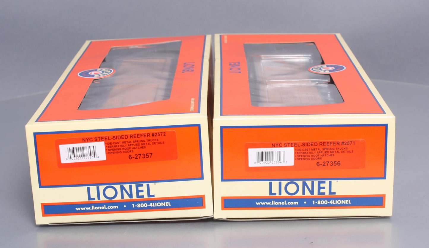Lionel 6-21937 O Gauge New York Central Steel-Sided Refrigerator Car Set