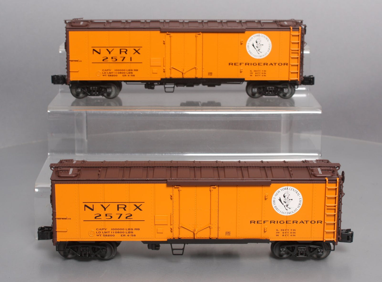 Lionel 6-21937 O Gauge New York Central Steel-Sided Refrigerator Car Set