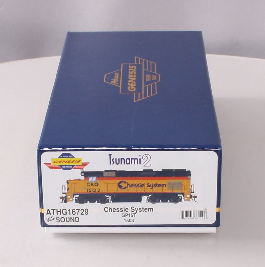 Athearn G16729 HO Scale Chessie GP15-1 Diesel Locomotive w/ DCC & Sound #1503