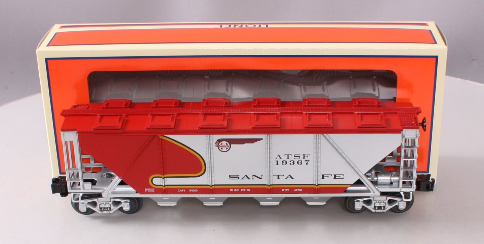 Lionel 6-19367 O Scale Santa Fe Warbonnet Quad Hopper