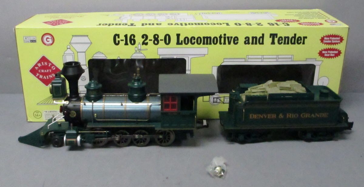 Aristo-Craft 80214 G Denver & Rio Grande C-16 2-8-0 Steam Locomotive