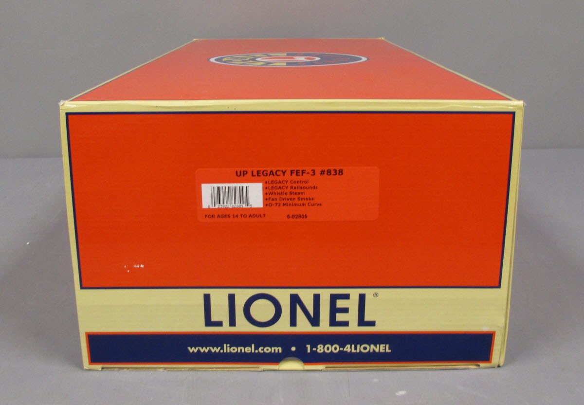 Lionel 6-82809 Union Pacific FEF-3 Steam Locomotive & Tender #838 with LEGACY