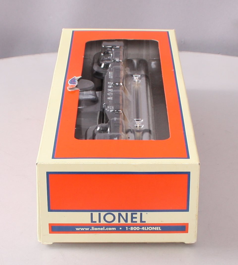 Lionel 6-27816 O Gauge D&RGW 40' Flatcar with Pipes