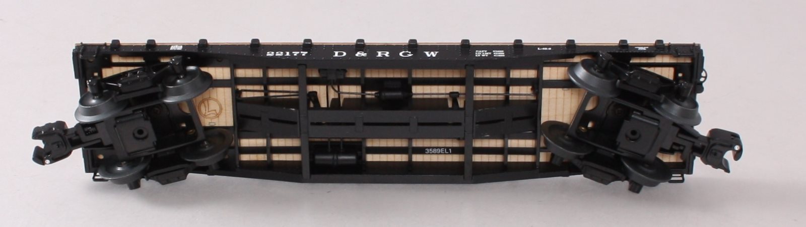 Lionel 6-27816 O Gauge D&RGW 40' Flatcar with Pipes