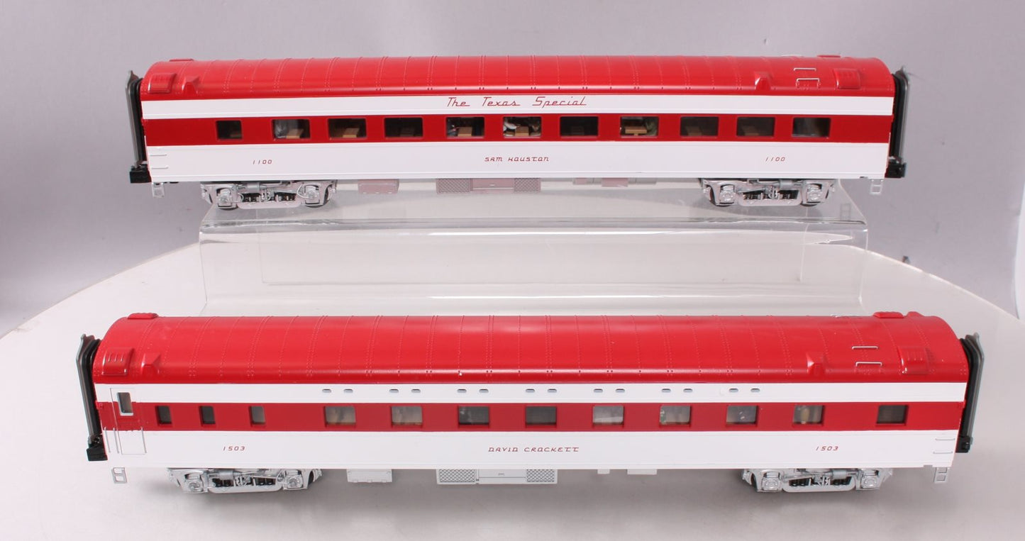 MTH 20-66228 O Texas Special 70' Streamlined Sleeper/Diner Car (Set of 2)