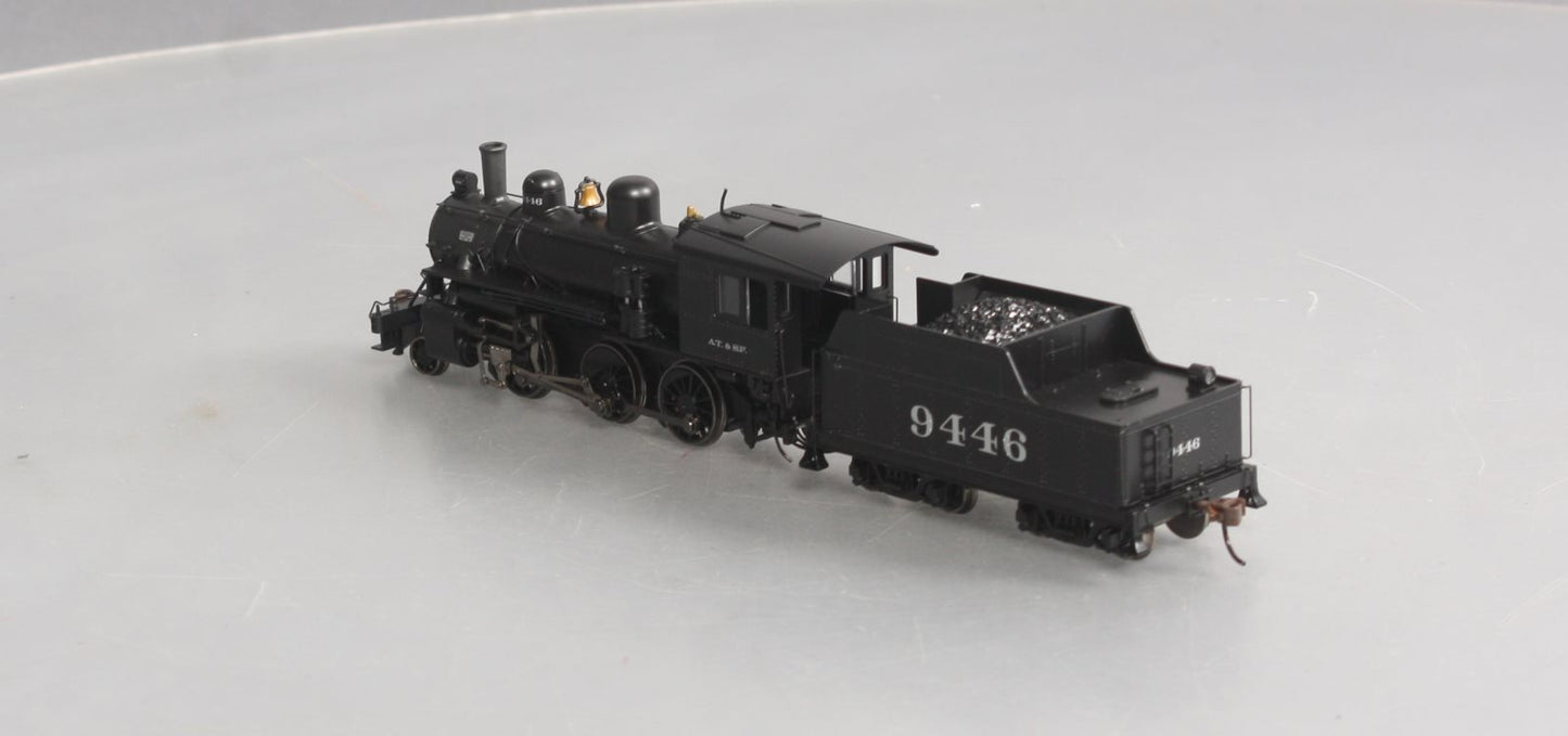 Bachmann 51704 HO Santa Fe Alco 2-6-0 Steam Locomotive & Tender #9446