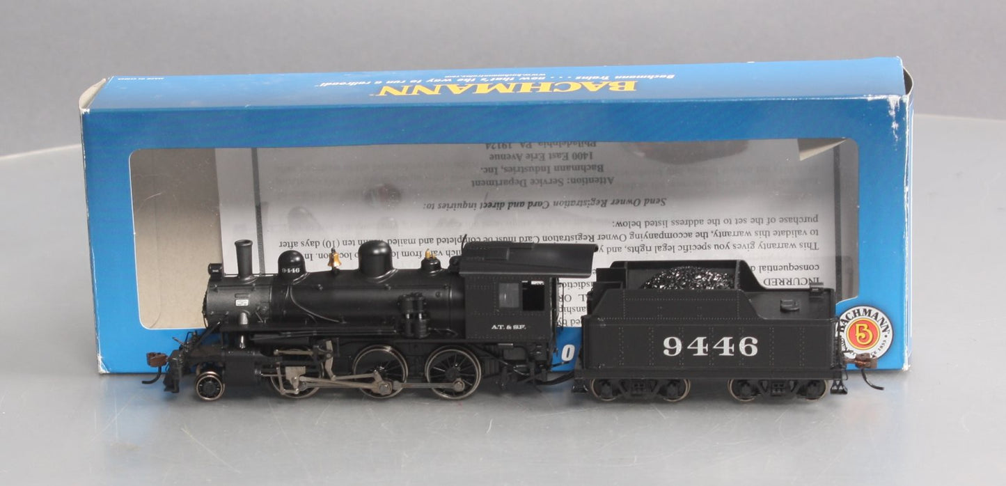 Bachmann 51704 HO Santa Fe Alco 2-6-0 Steam Locomotive & Tender #9446
