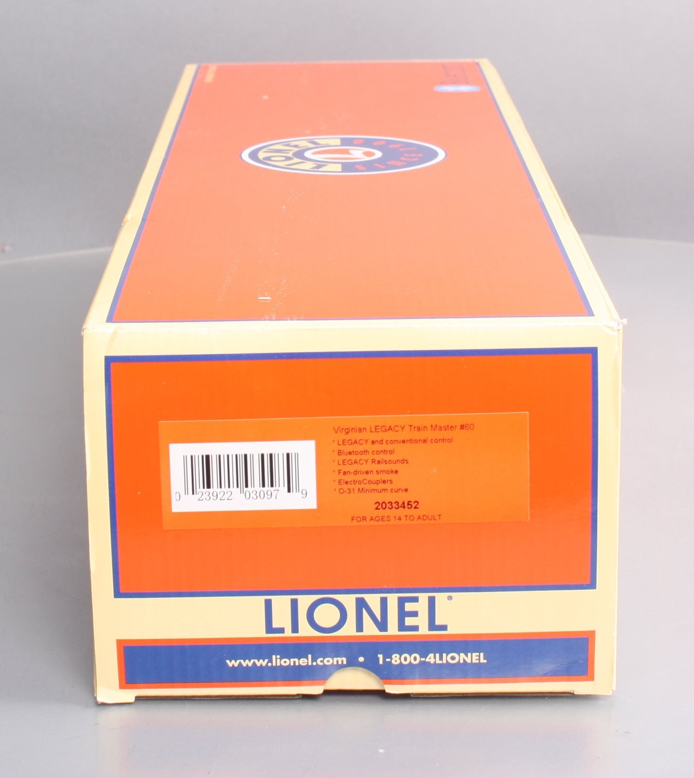 Lionel 2033452 BTO Virginia Train Master Diesel Engine #60 with LEGACY