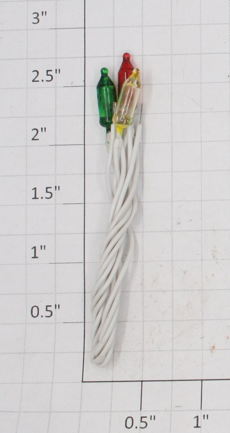 Radio Shack 272-1099 12 Volt 60mA  Red, Yellow, and Green Bulbs w/Wires