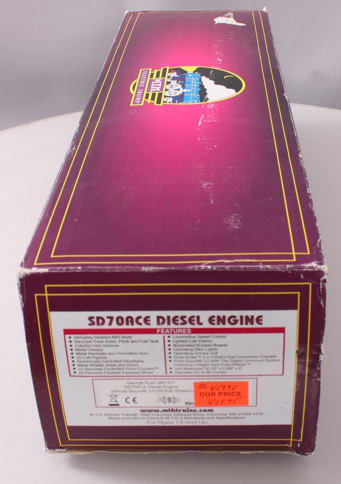 MTH 20-20427-1 George Bush 41 SD70ACe Diesel Engine w/PS 3.0 #4141