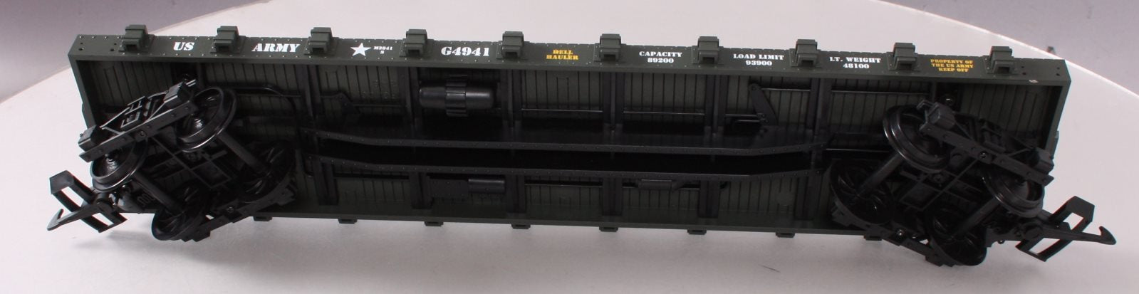 USA Trains R1766A G US Army Flat Car #G5050 with 3 Jeeps