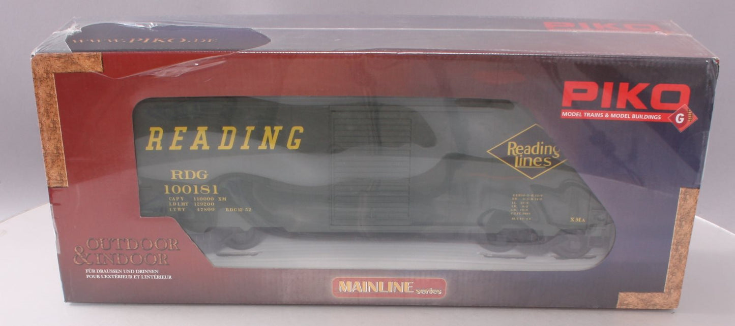 Piko 38851 G Scale Reading Steel Boxcar #100181