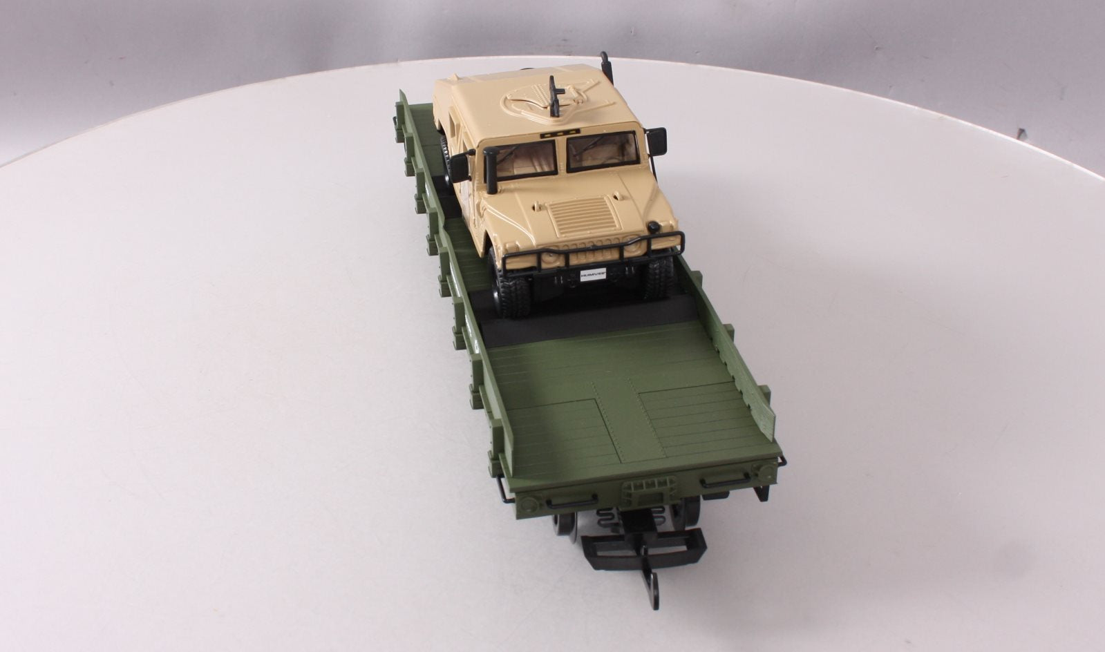 Piko 38764 G Scale USATC Humvee Transport Car w/Die-Cast Vehicle #11212