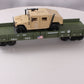 Piko 38764 G Scale USATC Humvee Transport Car w/Die-Cast Vehicle #11212