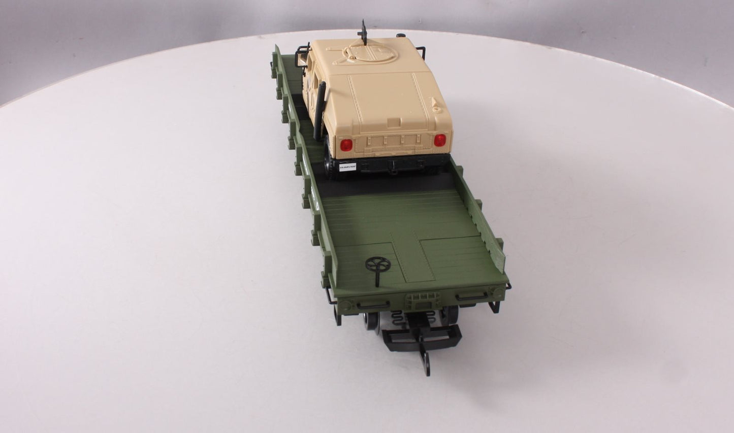 Piko 38764 G Scale USATC Humvee Transport Car w/Die-Cast Vehicle #11212