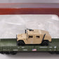 Piko 38764 G Scale USATC Humvee Transport Car w/Die-Cast Vehicle #11212