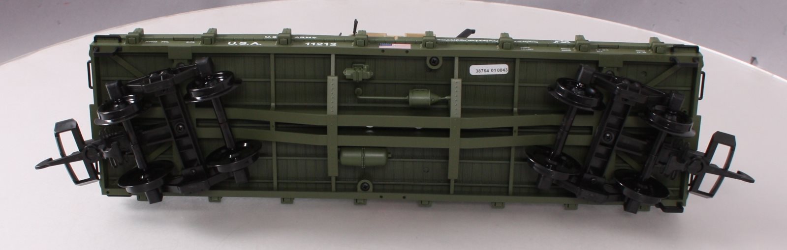 Piko 38764 G Scale USATC Humvee Transport Car w/Die-Cast Vehicle #11212