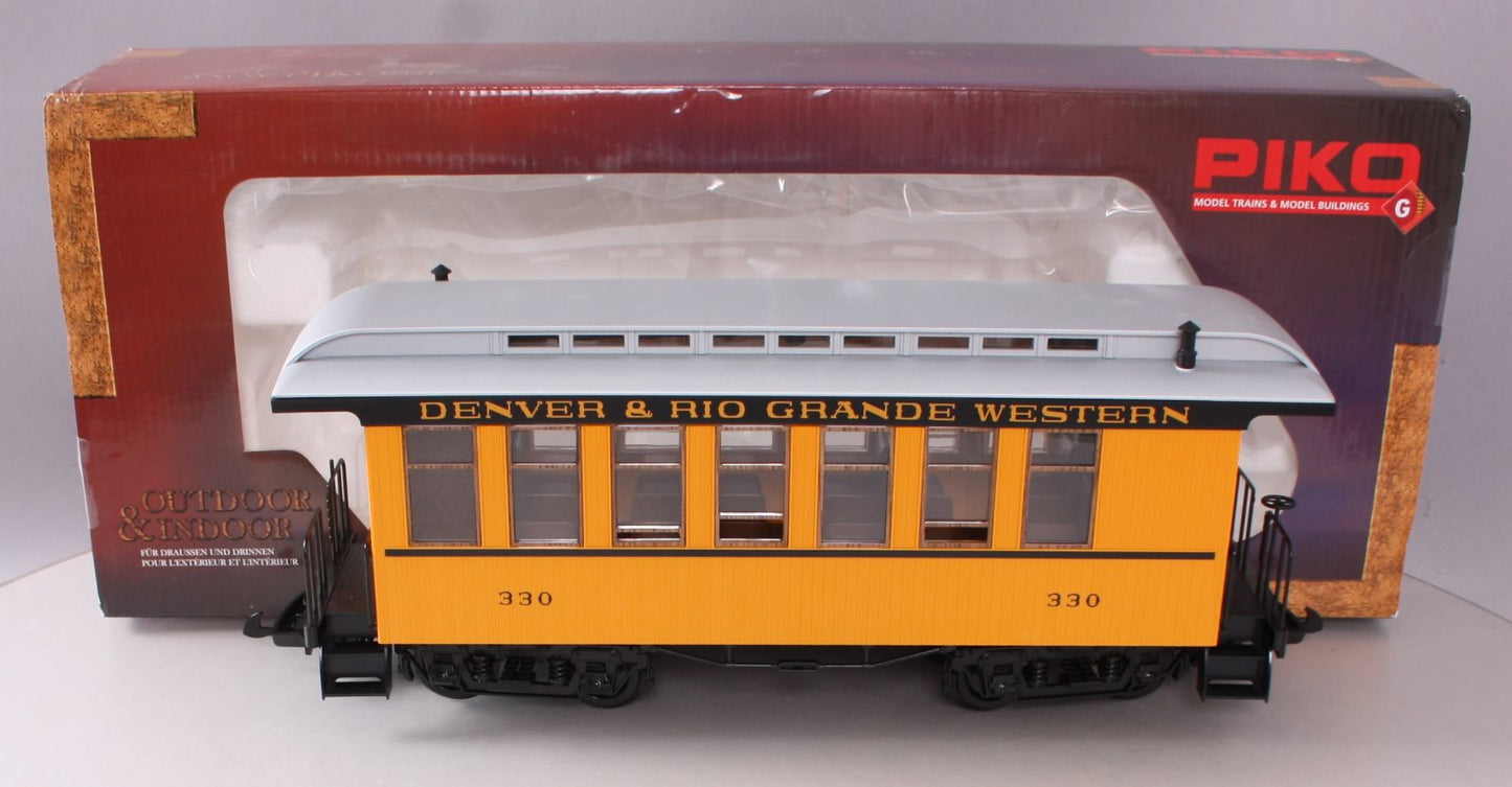 Piko 38630 G Scale Denver & Rio Grande Passenger Coach Car #330