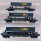 MTH 30-7075 O CSX Flatcars w/Trailers (3 Pack)
